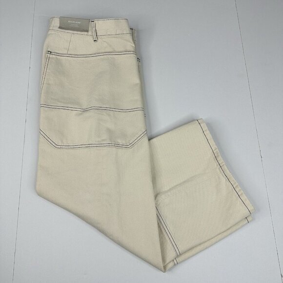 Everlane Women’s‎ NWT ECRU The Gardner Jean Wide-Leg Denim Pant W23-24.25/L24.75 - Picture 3 of 14